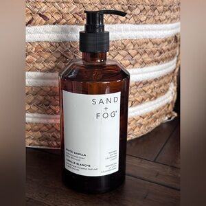 Sand + Fog White Vanilla Hand Soap in Brown Bottle